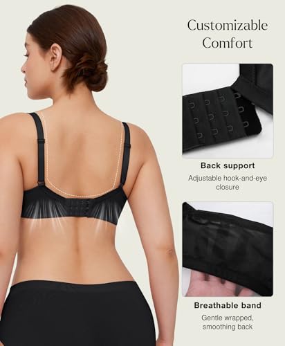 Popilush Minimizer Bras for Women Plus Size Full Coverage Lace Underwire Support Push Up Bra for Heavy Breast Everyday Wear4