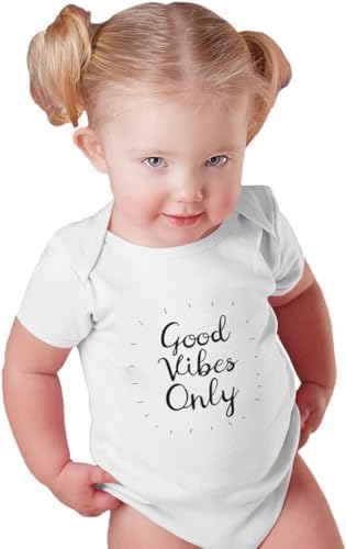 TREELANCE Good Vibes Only Yoga Baby Organic Cotton Babies Clothes Onesie Onesies Baby Shower Gifts image 4