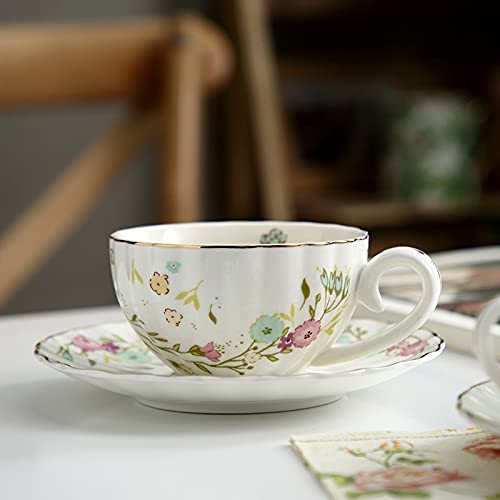 Kaffeetasse Keramik-Kaffeetasse, kreative Porzellantasse und Untertasse, Keramik, einfache Sets, modernes Design, Kaffeetassen, para-Café, Wohnkultur