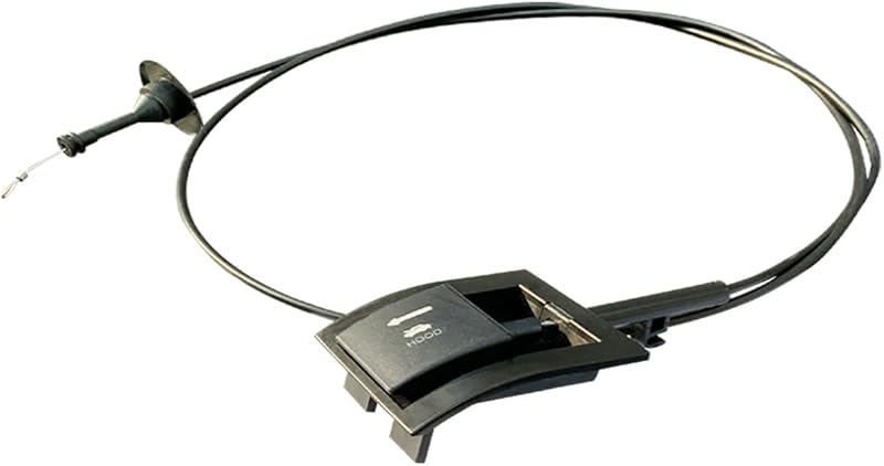 Cabo de abertura do capô Yliebeter com trava e puxador para Ford Bronco, F150, F250 e F350 – 1 conjunto