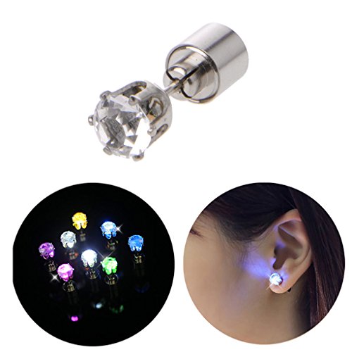 All-match Earring LED Crown Ear Studs Eye-catching Luminous Earring for Festival Cosplay KTV Nightclub3