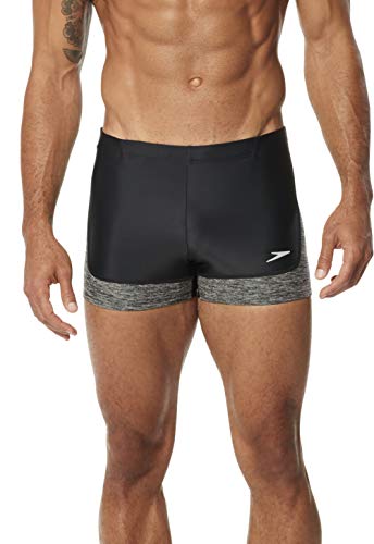 Speedo Men's Swimsuit Square Leg PowerFlex Eco Printed