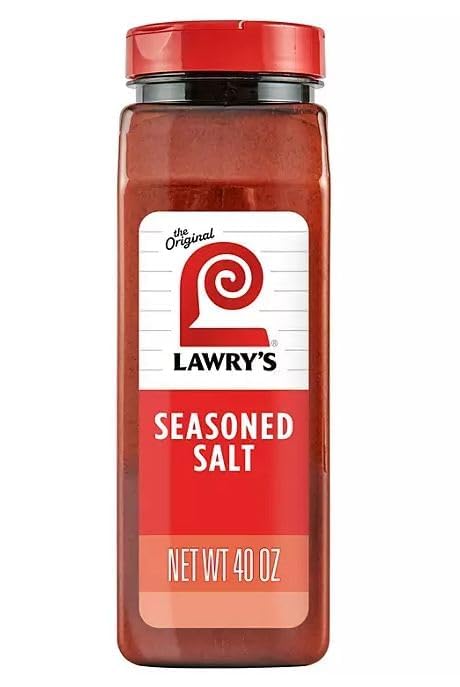 Lawry-Seasoned Salt, 40 oz – Classic All-Purpose Seasoning with Paprika, Garlic, and Turmeric Bundle with Scoop.