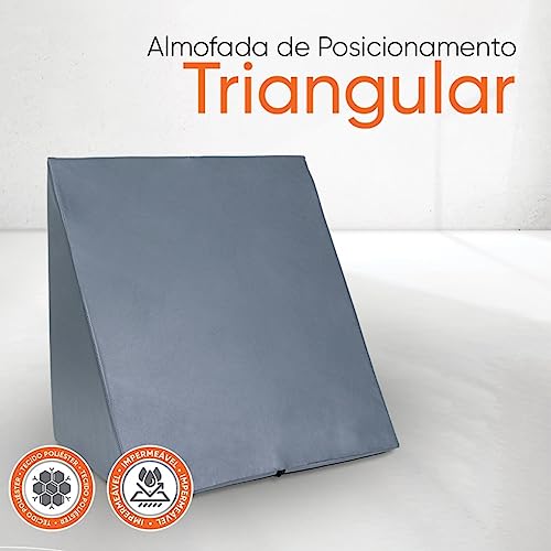 Almofada Cunha de Posicionamento Triangular para Pernas e Coluna com Zíper e Capa Impermeável, Trian