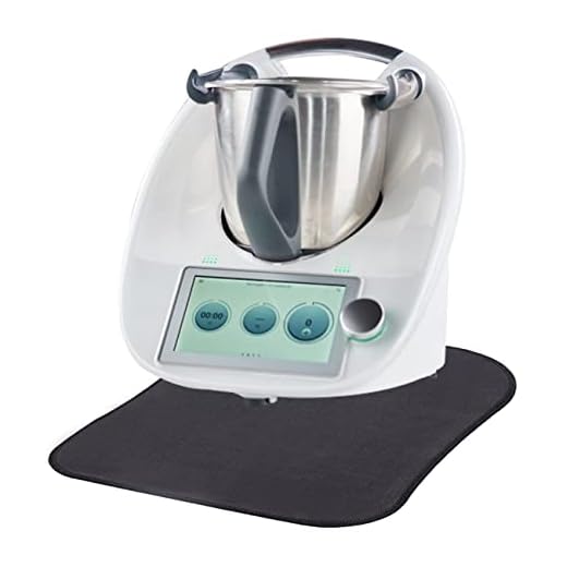 Tabla Deslizante Compatible con Thermomix TM6 TM5 TM31 Robot de Cocina, Base Antideslizante Duradera para Mezclador Cafetera Freidora Poweka (Negro)