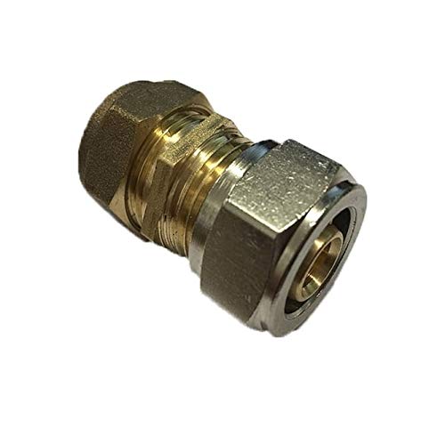 Underfloor Heating Express Gold 16Mm Underfloor Heating Pipe To 15Mm Copper Pipe Coupling Connector