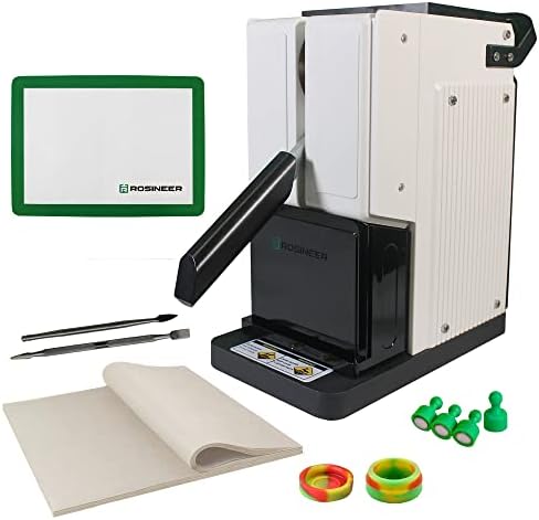 Portable Heat Press Machine, 1500 lbs Force, 2 x 3 inch Dual Heat Plates - Starter Kit Enclosed - Color: Ivory