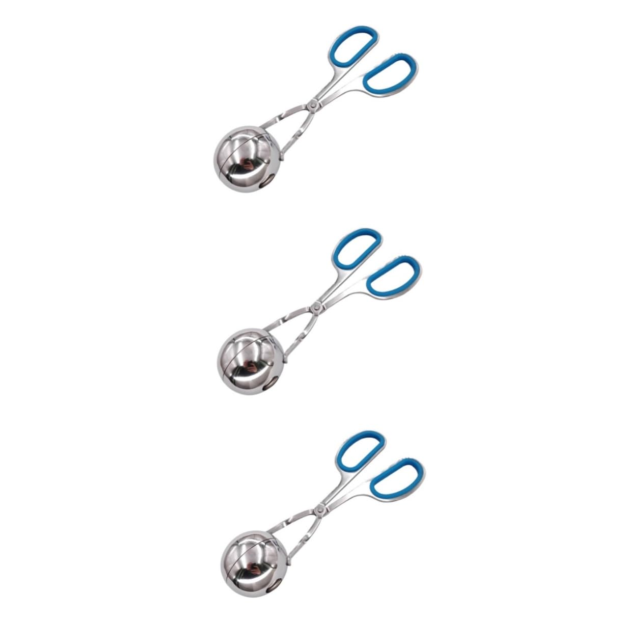 Mikinona 3pcs Meatball Maker Shaker Meatball Molds Stainless Steel Perfect for Melon Balls Fish Balls