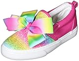 JoJo Siwa Girls Signature Bow Slip on Sneaker, Rainbow, 2 Little Kid'