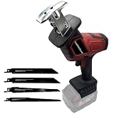 Cordless Reciprocating Saw Compatible with Milwaukee 18V Battery,Brushless Motor Power Sawzall,0-3500 SPM Variable Speed,Tool-Free Blade Change,4 Saw Blade Recipro kit for Wood/Metal/PVC Cuts
