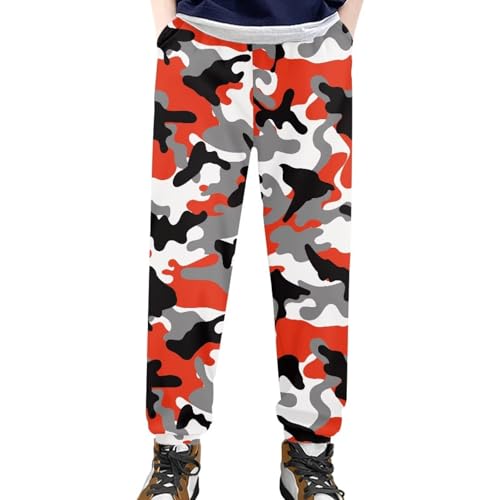 Boys Sports Pants with Pockets Soft Fit Leggings Casual Jogger Pants Bottoms for Kids 4-15Y3