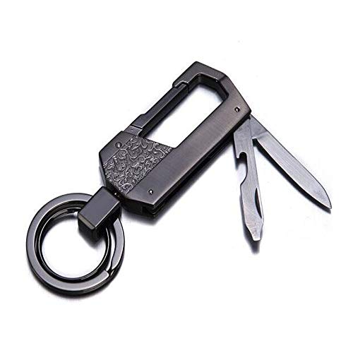 Preisvergleich Produktbild Schlüsselanhänger, Schlüsselanhänger, Autoanhänger Doppelringfeder Säbel und Korkenzieher, kreatives Geschenk (Größe : 9.3 * 3.3 * 0.8cm)