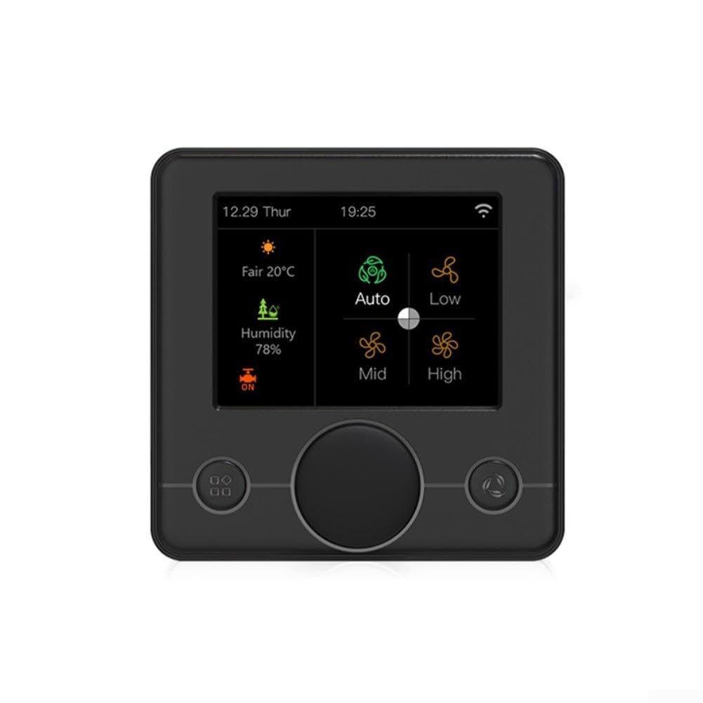 Termostato WiFi para tuya Calefacción Suelo Radiante Programable(Water.Black)