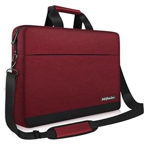 Alfheim Laptop Bag with Shoulder Strap 15/15.6/16 Inch Men Women Lightweight Waterproof Soft Computer Briefcase for Business Work Notebook Ultrabook Compatible with Macbook Air