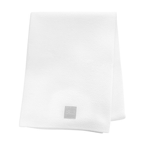 AQUIS Microfiber Body Towel Lisse (Smooth Fabric), Ultra Absorbent & Fast Drying Towel, (White), (29" x 55")