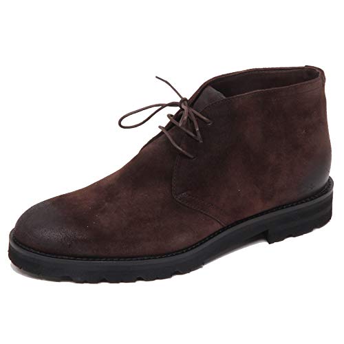 Polacchino uomo CARACCIOLO F5582 dark brown vintage shoe boot man