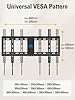 Mounting Dream TV Wall Mount for Most 37-75 Inch TVs, Universal Tilt TV Mount Fit 16", 18", 24" Stud with Loading Capacity 132lbs, Max Vesa 600 x 400mm, Low Profile Flat Wall Mount TV Bracket #5