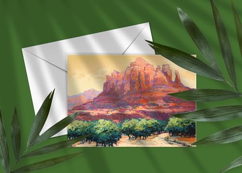 Image of Stonehouse Collection | Sedona, Arizona Note Cards | 10 Boxed Cards & Envelopes | Red Rock Note Cards (Rugged Rock)