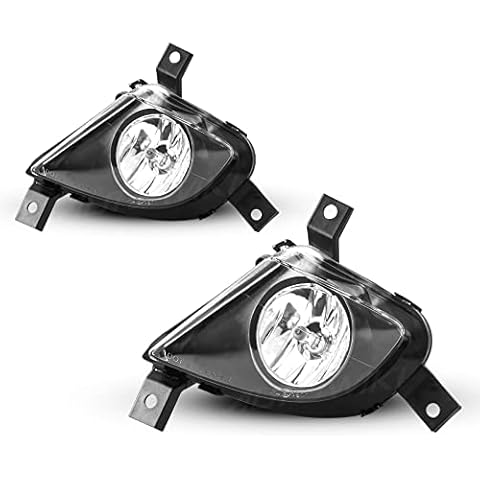 Fog Lights for 2009-2011 BMW 3 Series Sedan/Wagon E90/E91 (w/o M Pkg) With Clear Lens 2PCS AUTOWIKI Cover