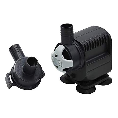 SICCE Syncra Silent NANO Multifunction 110 GPH Submersible Water Pump | Italian Made 2.8W Ultra Quiet Durable Aquarium Fish Tank, Fountian, Pond, Hydroponics, Terrarium Black | Freshwater & Saltwater Cover
