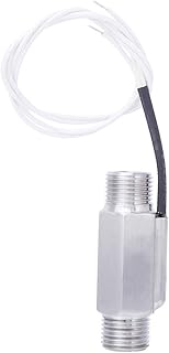 FS-03 Water Flow Switch 304 Stainless Steel 1/2NPT Double Male Thread for Oil Liquid