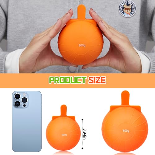 Silipull MIU-SILIPULL-504 800 Gram Javelin Ball Throwing Nocken Ball Orange Javelin Nockenball For Men Women Sports Training Field Accessories thumb #2