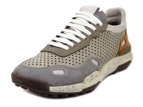 Baskets d'été homme cuir beige KEN101 idéales pour vos vacances et marches urbaines