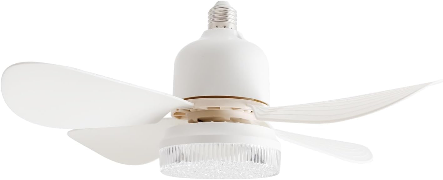 Amazon.co.jp : シーリングファンライト リモコン付き E26口金 4枚羽根