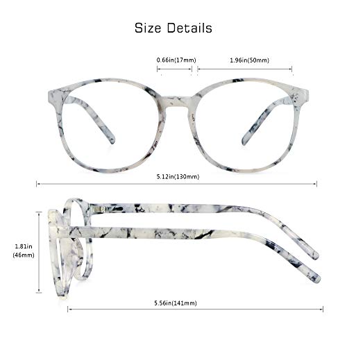 Image of VisionGlobal Blue Light Blocking Glasses, Lightweight Oval Frame, Computer Glasses for Gaming, Office, TV