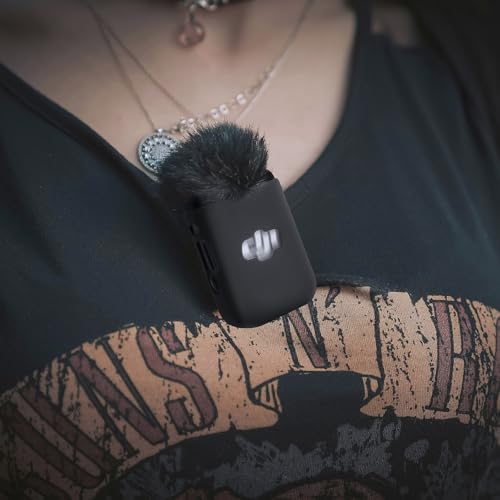 Geekria for Creators Mikrofon-Schutzhülle kompatibel mit DJI Mic 2 Transmitter, Mikrofon-Silikon-Schutzhülle, weiche Mikrofon-Hülle (Schwarz / 2 Stück)