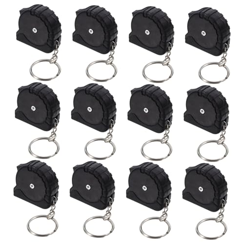 ERINGOGO 12 Pcs Metric Mini Tape Measure Retractable Measuring Tape Keychain Lightweight Easy to Use