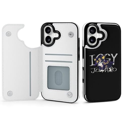 iPhone17用ケース 手帳型 ジョジョの奇妙な冒険 イギー アイフォン17用ケース 手帳型 財布型 背面収納 スマホケース おしゃれ 可愛い カード収納 タンド機能 いPhone17用ケース