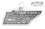Wholesale Charms STERLING SILVER STATE OF TENNESSEE CHARM W/SPLIT RING DIY Crafting