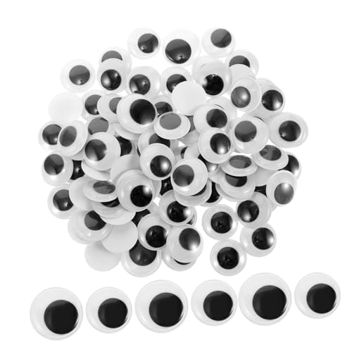 ARTIBETTER 200pcs Self-Adhesive Craft Eyes Fake Googly Eyes Stickers Plastic Eyeball Accessories for DIY Toys Projects