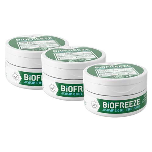 Biofreeze Pain Relief Cream for Knee Neck Hip Joint Shoulder & Simple Backache Arthritis Pain Reliever Sore Muscle Relief Cooling Menthol Pain Cream 3 Oz (3 Pack)
