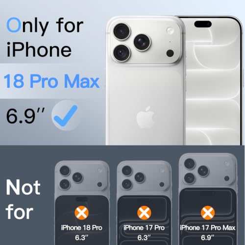 Image of JETech Privacy Screen Protector + Camera Lens Guard for iPhone 18 Pro Max
