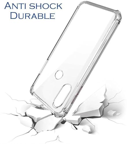 Image of BOXXO Flexible Back Cover for Mi Redmi Note 5 Pro | Back Cover Transparent Clear Shockproof Case Four Corner Protection | Slim Protective Mobile Phone Cover for Mi Redmi Note 5 Pro