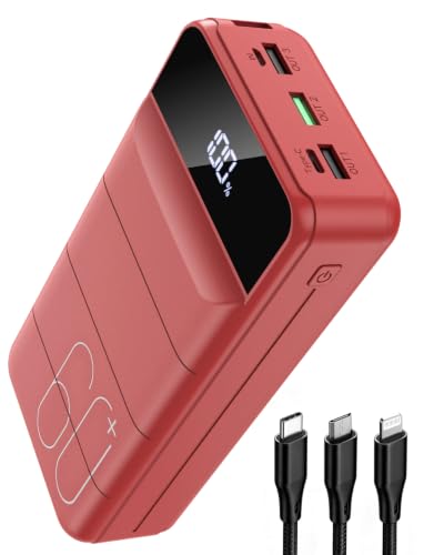 PDBEST Power Bank 60000mAh, 22,5 W USB-C Schnellladung Große Power Bank