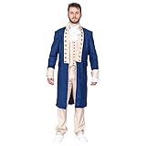 Costume Agent Founding Father Alexander Hamilton Halloween Costume Cosplay, Multicolored