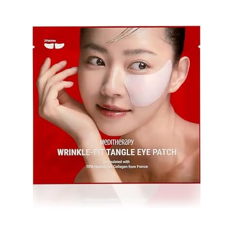 Wrinkle-fit Tangle Eye Patch - Under Eye Patches for Dark Circles and Puffy Eyes, Eye Bags Treatment for Women - Mega Collagen Eye Patches, Eye Gel Pads for Puffiness- Firming & Deep Hydrating - 4EA Cover