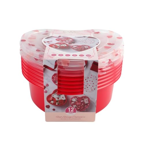 COOK WITH COLOR Heart Shaped Food Storage Container (6 pk)