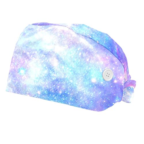Chapeau de travail galaxie et couvre-chef unisexe lavable pour protection des cheveux