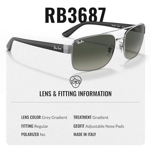 Ray-Ban RB3687 Square-Round Shaped Sunglasses for Men & Women with Official RAYBAN Eyewear Kit4