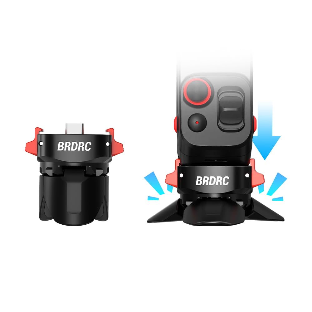 Per Insta360 Luna Ultra Mini treppiede, supporto da tavolo per fotocamera, staffa magnetica, staffa di ricarica Accessori in alluminio compatti da viaggio per vlog e action cam