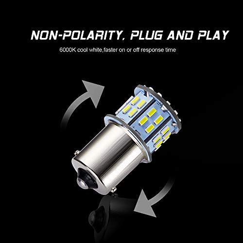 Auxlight 20 Pcs 1156 1141 1003 7506 Ba15S Rv Interior Light Bulbs, Super Bright 50Smd Led Replacement For 12 Volt Rv Camper Trailer Boat Trunk Interior Lights (6000K Xenon White) #TOP1