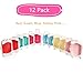 Yopay 12 Pack Mini Suitcase Candy Box, Tiny Gift Packaging Box for Girls Birthday Party, Wedding, Family Vacation, Jewelry, False Eyelashes Storage, 6Color