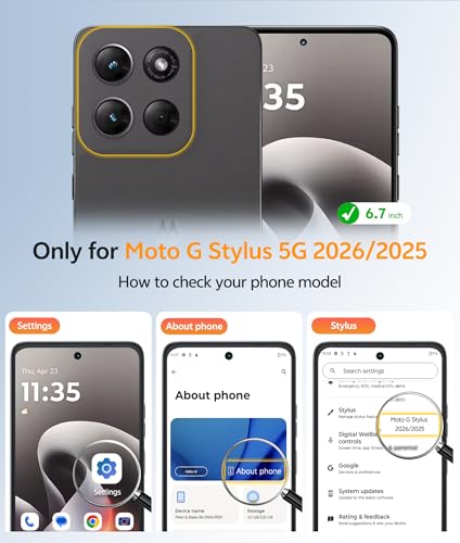 Image of FNTCASE for Moto G Stylus 5G 2026 Case: Motorola G Stylus 2025 Case [Fit for Magsafe] [Screen Protector] Anti Yellowing Transparent Clear Phone Cover - Military Grade Shockproof Protective Cases