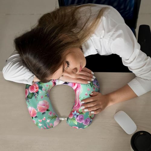 Almohada de viaje espuma viscoelástica forma U miniatura 6