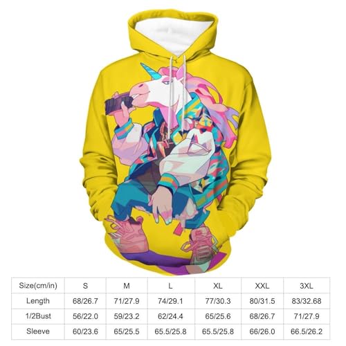 Sweat à capuche licorne cool pour vos soirées cocooning en taille S