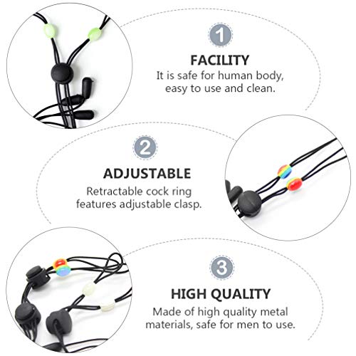 2 pares de anéis de mamilo ajustáveis sem perfuração da Exceart, grampos de mamilo, correntes corpor